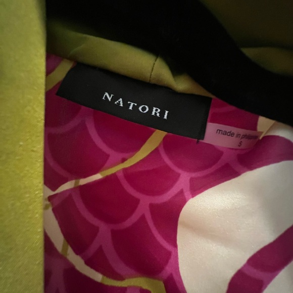 Natori Ramini satin robe kimono long S caftan nightgown - Picture 5 of 5